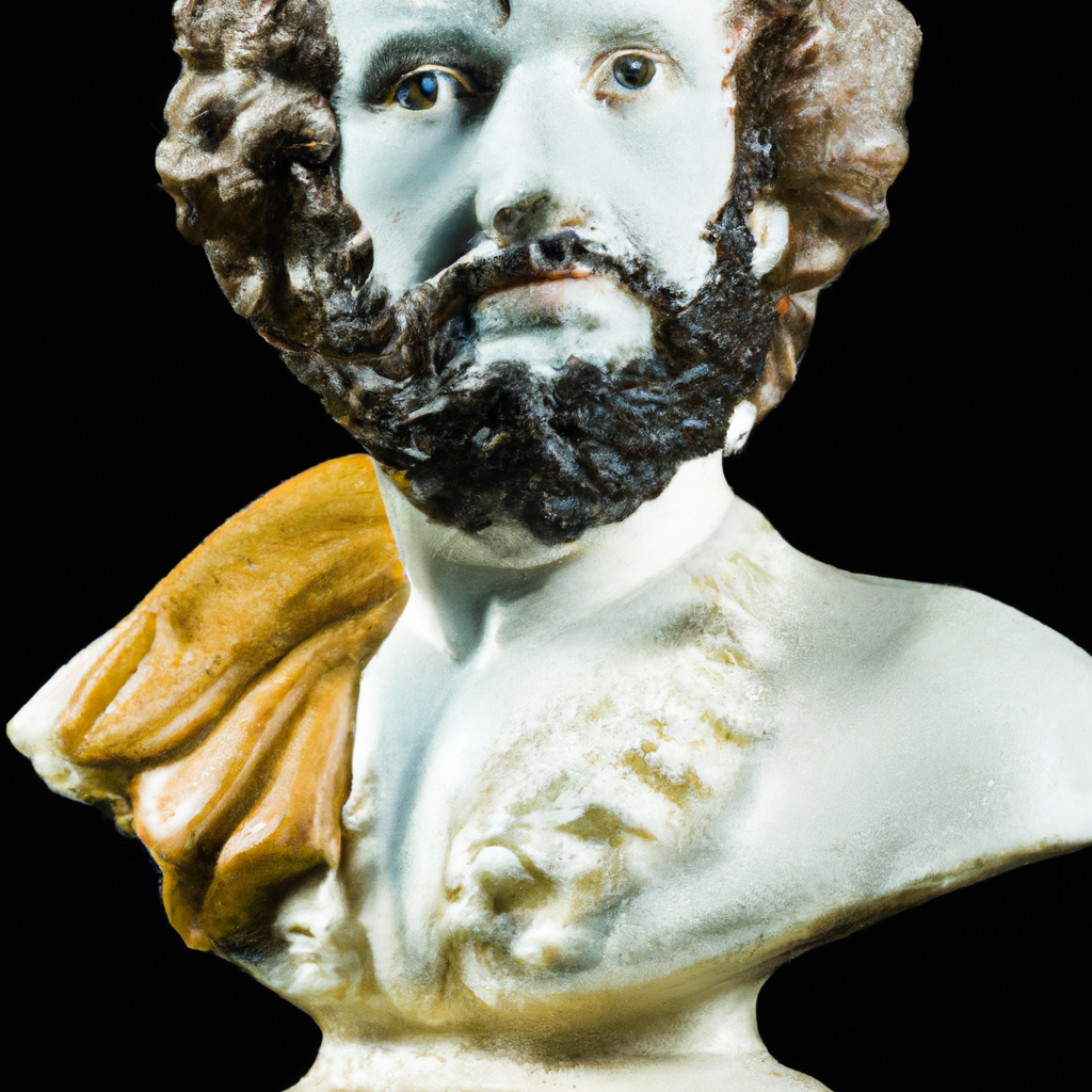 AI-generated portrait, Editor-in-Chief with newsroom background